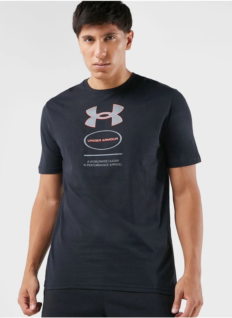 UNDER ARMOUR Branded Gel Stack Logo T-shirt