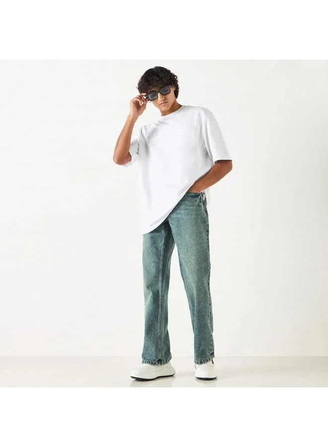 Lee Cooper Lee Cooper Solid Bootcut Jeans with Pockets