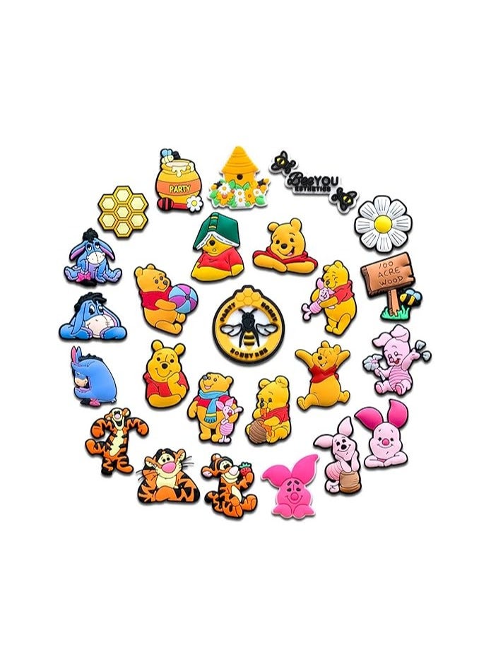 general 25Pcs Cartoon Shoe Ornaments Clog Ornaments, Cute Shoe Ornaments For Kids Girls Boys Teens Adults Men and Women Party Gifts - Image 1