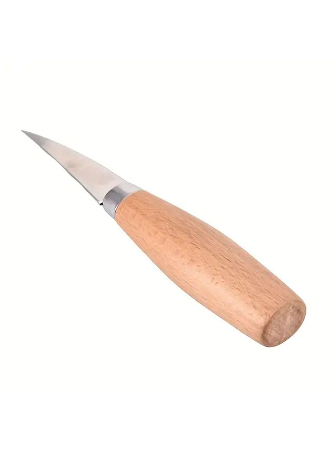 Woodworking Engraving Tools Set Carving Knife Stainless Steel Scimitar Straight Knife Wood Cutting Knife Scraper Spoon Knife Beech Handle - Image 5