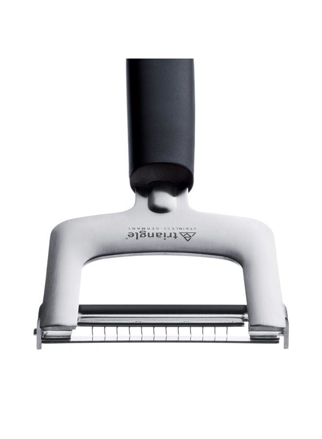 triangle قطاعة جولين 3 قطع - تشمل ثلاثة شفرات فولاذية مقاومة للصدأ فائقة الحدة - تخلق شرائح رقيقة إلى سميكة - مقبض جرين جريب - آمنة في غسالة الصحون - Image 3