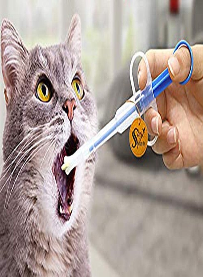 سايج سكوير مجموعة أقراص تغذية حليب الرضاعة من سيج سكوير مع محقنة للطعام والماء والدواء للقطط والكلاب والجراء والقطط الصغيرة (أخضر) (عبوة من قطعة واحدة) - Image 1