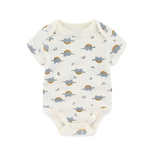 MAMIMAKA Baby Bodysuit Cotton Baby Boys Clothes Bule One-Piece,3-6 Months - Image 2