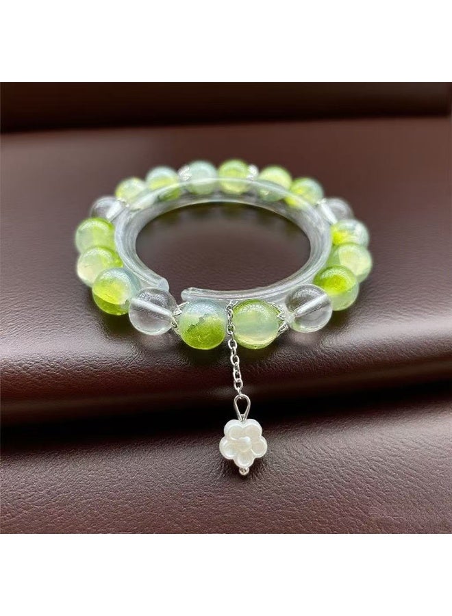 Goolsky Ink Bamboo & Butterfly Beaded Tassel Bracelet – Oriental Fairycore Jewelry for Women, Daily/Casual Wear - Image 3