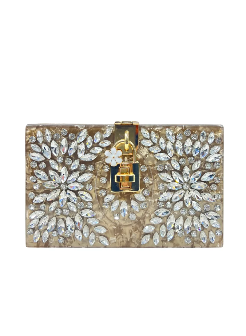 هارشاز جلام كلاتشز Square Shape Diamond Resin Clutch
