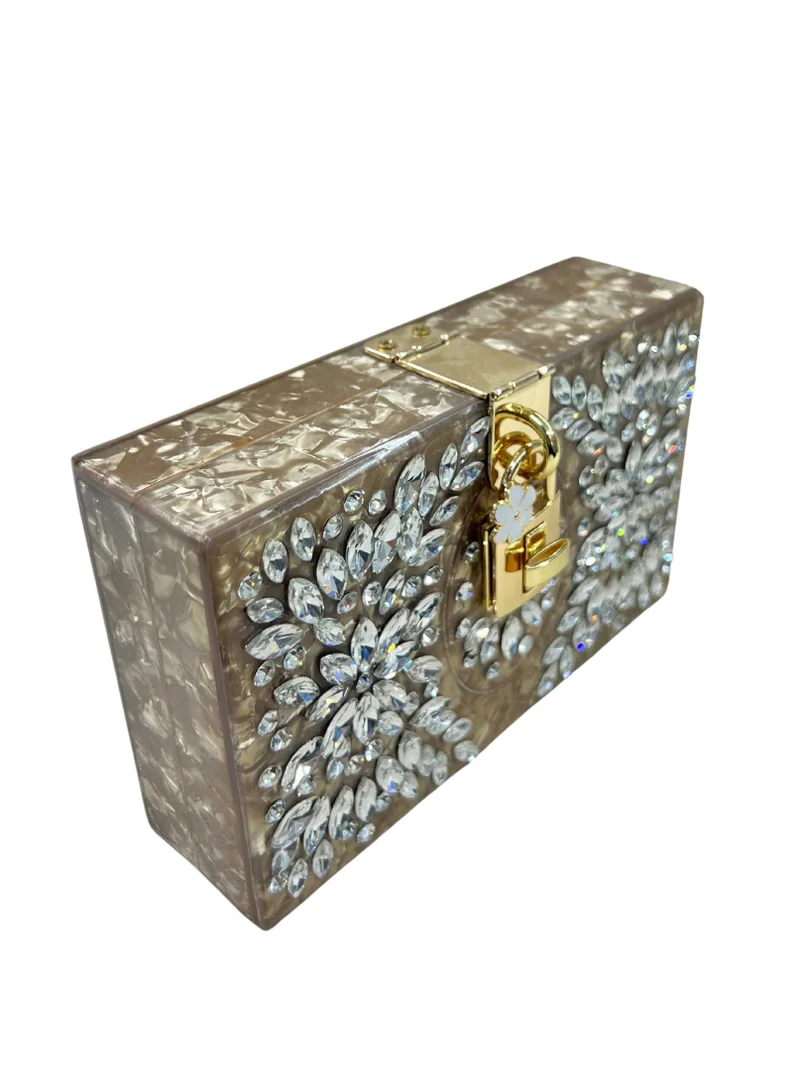هارشاز جلام كلاتشز Square Shape Diamond Resin Clutch