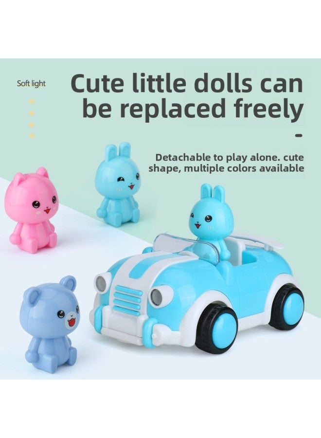 Hot For 2.4g Cartoon Remote Control Car Children's Toys Sound And Light Music Cute Convertible Gift Box Fun Press-Color:2.4g Cartoon Remote Control Toy Car (purple-window Gift Box) - Image 2