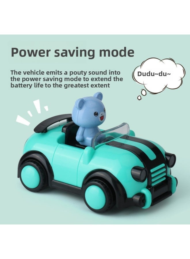 Hot For 2.4g Cartoon Remote Control Car Children's Toys Sound And Light Music Cute Convertible Gift Box Fun Press-Color:2.4g Cartoon Remote Control Toy Car (purple-window Gift Box) - Image 5