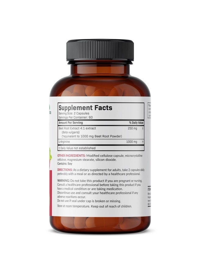 فيوتشر بايوتكس فيوتشربيوتكس، جذر البنجر + إل-أرجينين، غير معدل وراثيًا، 120 كبسولة نباتية - Image 2
