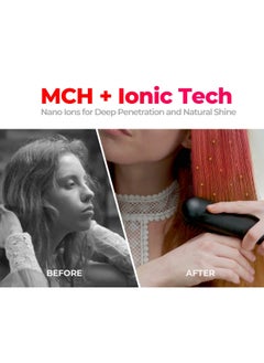 TYMO Porta Cordless Portable Hair Straightening Brush - Black  - Image 5