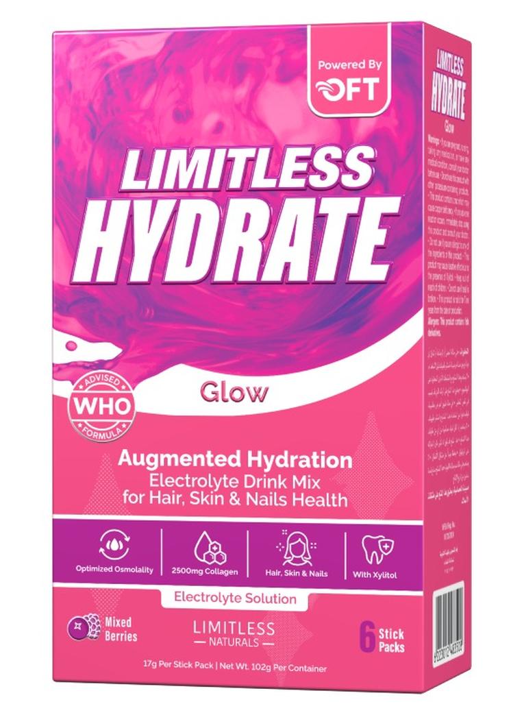 ليمتليس ليمتلس هيدريت جلو - 6 اكياس - Image 1