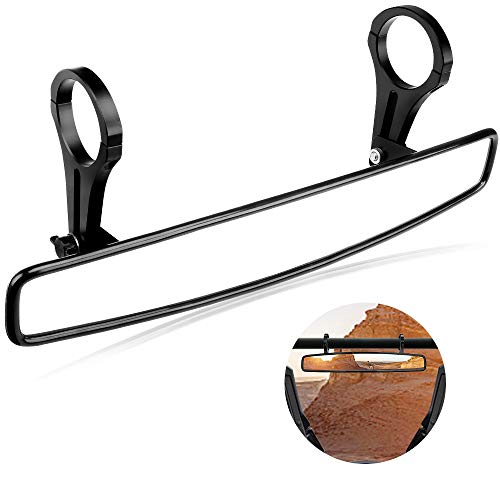 ISSYAUTO UTV RearView Mirror, ISSYAUTO 15" Ultra Clear SXS UTV Mirror with 1.75" Clamps and Convex Design Compatible with Polaris RZR 800 900 1000 Turbo PRO XP, Pioneer 1000, Arctic Cat Wildcat(2023+) - Image 1