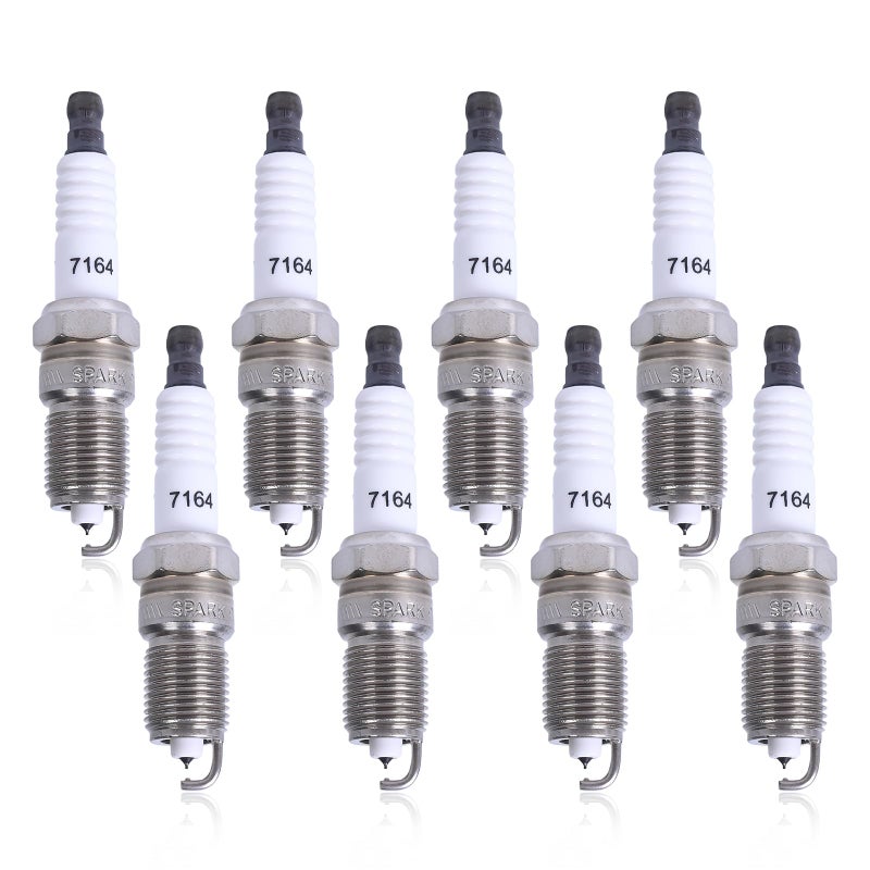 7164 Iridium Spark Plugs Compatible with 19972010 Ford F150 V8 46 54 Ford Expedition Explorer Mustang Cadillac Chevy GMC Lincoln Buick Mercury Vehicles 41 81L Set of 8