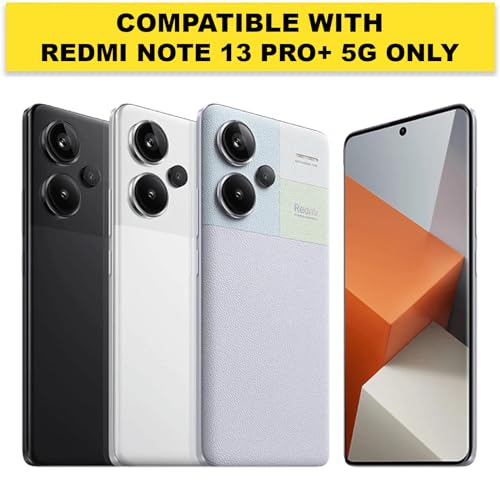 RIGGEAR Shockproof Sleek Hybrid Armor Back Cover Case Compatible with Redmi Note 13 Pro Plus 5G (Clear PC + Black TPU Bumper) - Image 2