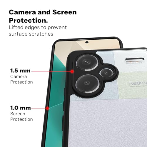 RIGGEAR Shockproof Sleek Hybrid Armor Back Cover Case Compatible with Redmi Note 13 Pro Plus 5G (Clear PC + Black TPU Bumper) - Image 3