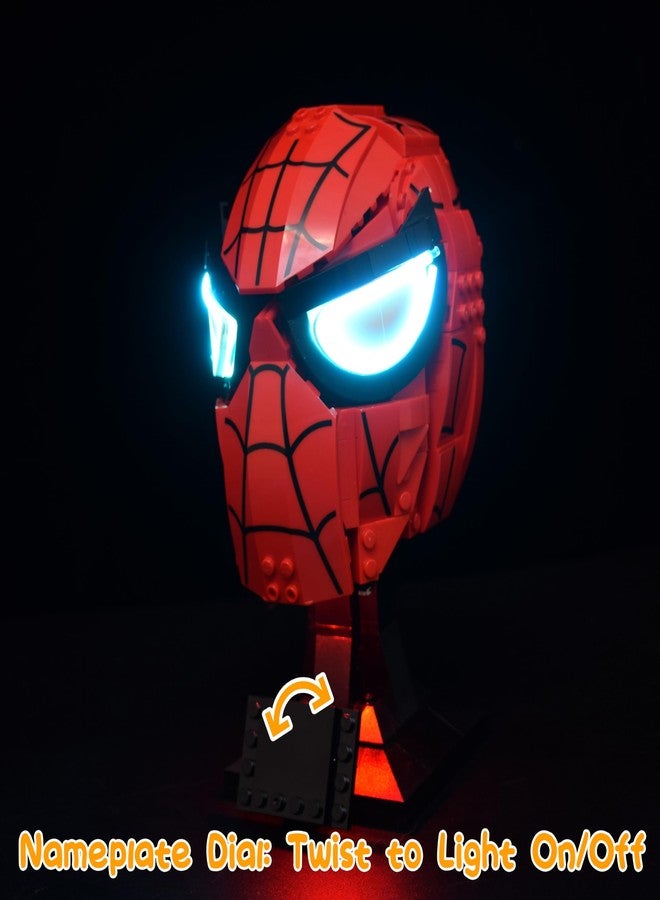 LightGo LED Lighting Kit Designed for Spider-Man's Mask Compatible with Lego 76285 Building Set - Not Include Model - Image 3