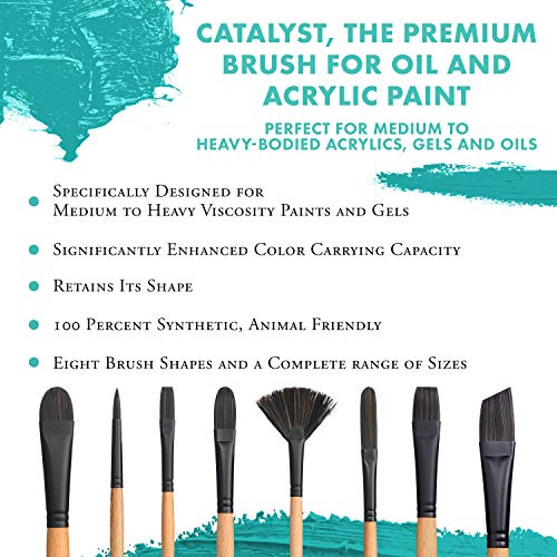 Princeton Catalyst Paintbrush, Size 2, Light Wood - Image 2