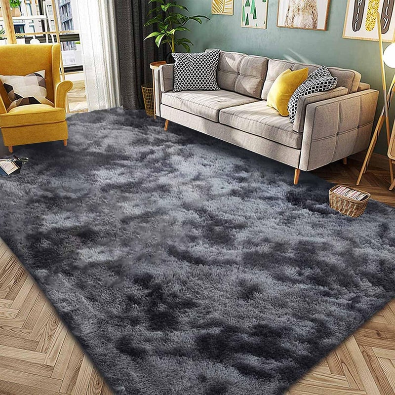 Rugs for Living Room Fluffy Area Rug Shaggy for Bedroom Soft Modern Luxury Fur Carpet for Kids Room Nursery Indoor Plush Furry Rug Comfy Home Decor Floor Mat (Dark Grey, 200 x 300 cm) - Image 5