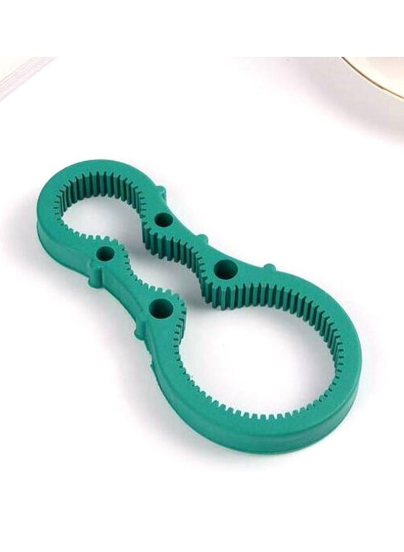 3 in 1 Kitchen Tool Silicone Easy Arthritis Jar Opener Convenience multi-function Jars/Bottles Wine Opener Kitchen Tool (3pcs, Green) - Image 1