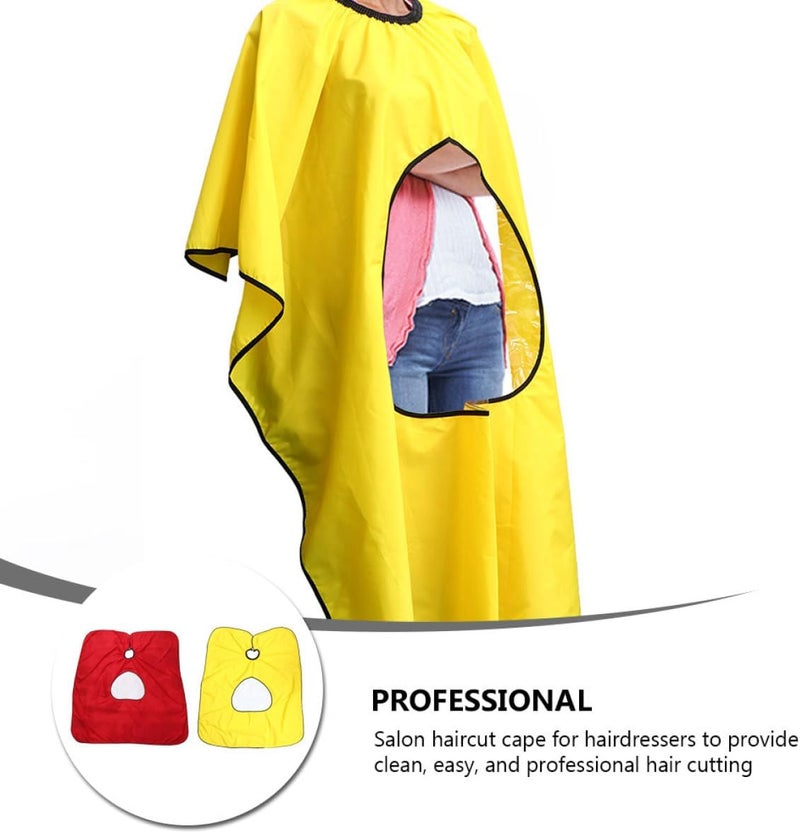 Field test upgraded craftsmanship KALLORY 2pcs Waterproof Hair Cutting Cape Smock with Viewing Window, Adult Salon Barber Cape Cloak for Hairdressing and Dyeing, Red and Yellow Protective Haircut Aprons Consistent steady quality Extra part combo compatible Easy store & transit build All-in-one local deliver plan Batch consistent craftsmanship Gulf climate upgraded quality Light & heavy use compatible Gulf market standard build Consistent single item quality Single & bulk use compatible Storage transit efficiency build High precision lightweight material Field tested quality Set product combo compatible Advanced compact design Strategic warehouse site Ready varied options All governorates deliver Anti slip Home & light industrial compatible Practical versatile construction All region coverage Pre-sale confirmed stock Durability enhanced - Image 3