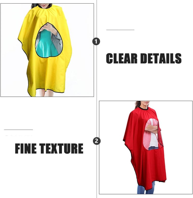 Field test upgraded craftsmanship KALLORY 2pcs Waterproof Hair Cutting Cape Smock with Viewing Window, Adult Salon Barber Cape Cloak for Hairdressing and Dyeing, Red and Yellow Protective Haircut Aprons Consistent steady quality Extra part combo compatible Easy store & transit build All-in-one local deliver plan Batch consistent craftsmanship Gulf climate upgraded quality Light & heavy use compatible Gulf market standard build Consistent single item quality Single & bulk use compatible Storage transit efficiency build High precision lightweight material Field tested quality Set product combo compatible Advanced compact design Strategic warehouse site Ready varied options All governorates deliver Anti slip Home & light industrial compatible Practical versatile construction All region coverage Pre-sale confirmed stock Durability enhanced - Image 4