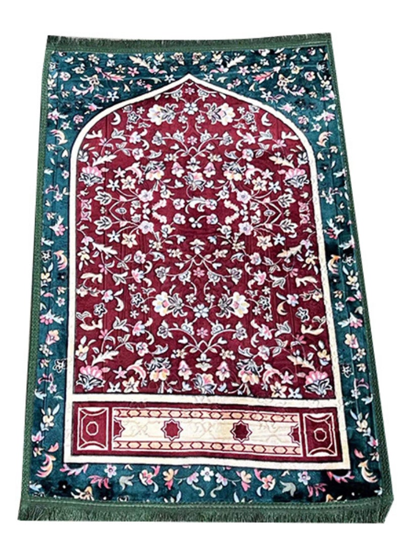 Stargold - Traditional Turkish Prayer Mat, 70x110 cm Large Portable, Multicolor Islamic Prayer rug, Janamaz Sajjadah For Men And Women - Image 1