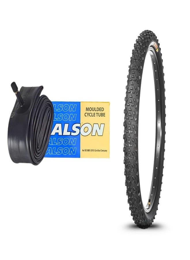 إطار دراجة Ralson مقاس 29x2.40 مع أنبوب داخلي من البوتيل بصمام شريدر مصبوب مقاس 29x2.40 | نايلون هيمالايا تريل | إطار وأنبوب داخلي متينان للدراجة، يوفران ثباتًا ممتازًا عند المنعطفات - Image 2