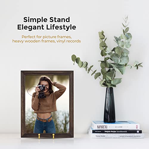 TRLife TR-LIFE Plate Stands for Display - 6 Inch Plate Holder Display Stand + Metal Frame Holder Stand for Picture, Decorative Plate, Photo Easel, Tabletop Art (Gold 2 Pack) - Image 4
