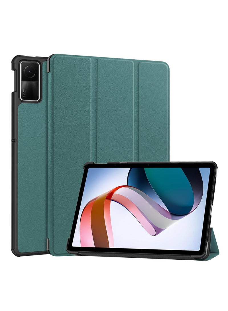 Case for Xiaomi Redmi Pad 10.61 inch Released 2022, Tri fold Slim Lightweight Hard Shell Smart Protective Cover with Multi-Angle Stand (GREEN) - Image 1