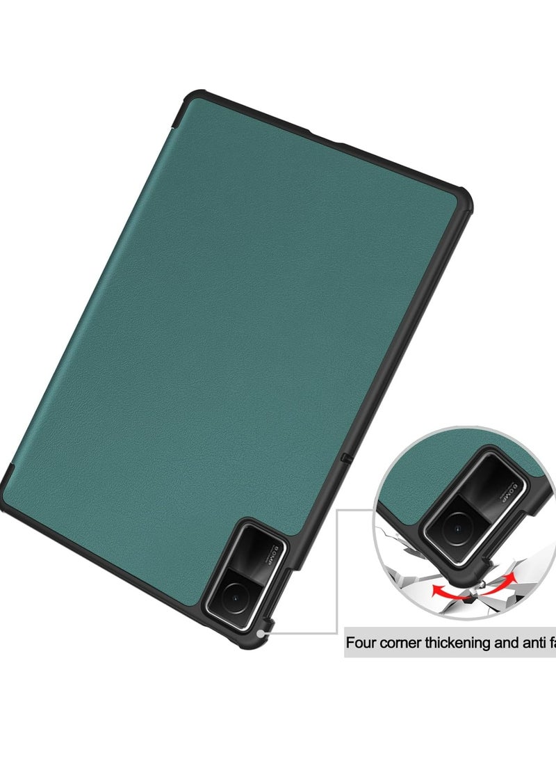 Case for Xiaomi Redmi Pad 10.61 inch Released 2022, Tri fold Slim Lightweight Hard Shell Smart Protective Cover with Multi-Angle Stand (GREEN) - Image 2