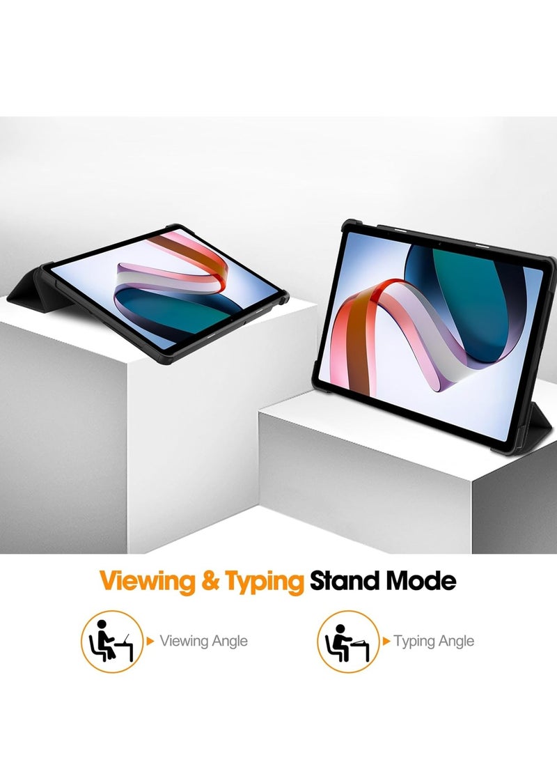 Case for Xiaomi Redmi Pad 10.61 inch Released 2022, Tri fold Slim Lightweight Hard Shell Smart Protective Cover with Multi-Angle Stand (GREEN) - Image 5