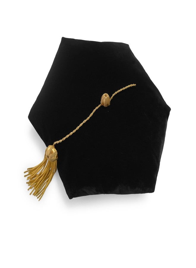Endea Graduation Deluxe Doctoral Tam with Six Sides and Gold Bullion Academic Regalia Unisex - Image 1