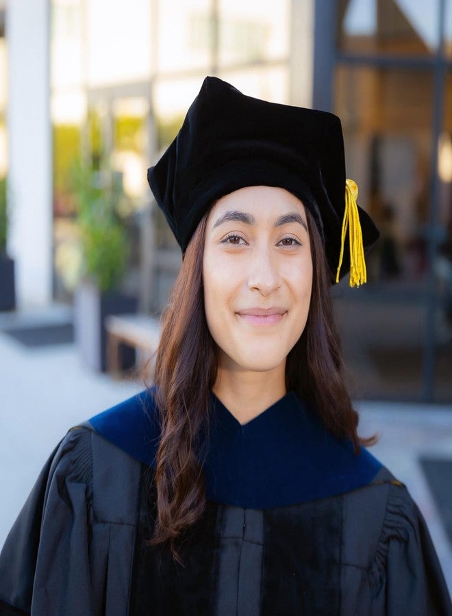Endea Graduation Deluxe Doctoral Tam with Six Sides and Gold Bullion Academic Regalia Unisex - Image 5