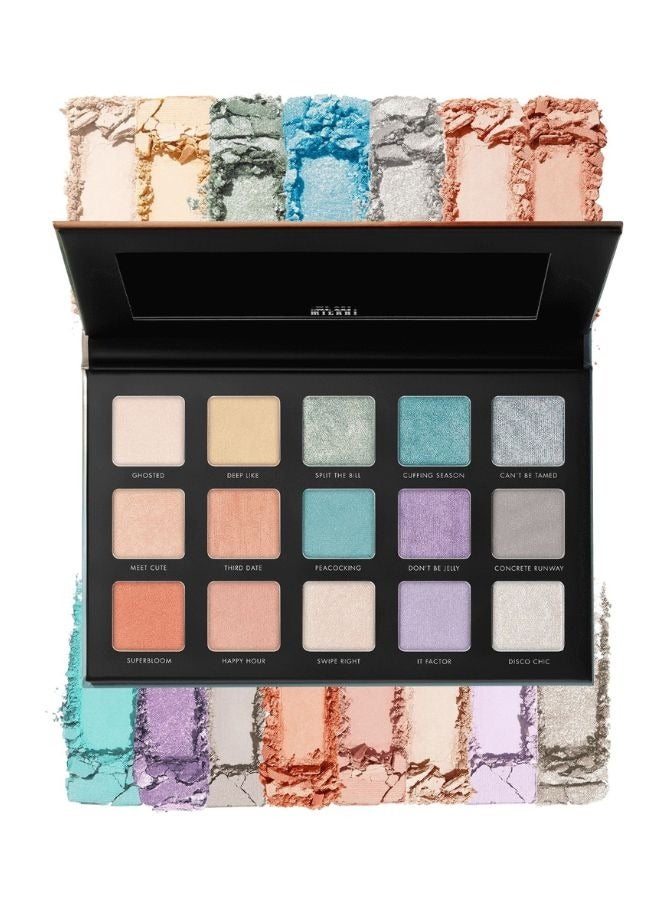 Milani Gilded Pastel Eyeshadow Palette – 15 Soft & Vibrant Shades with Matte, Shimmer & Metallic Finishes for Dreamy Pastel Looks - Image 1