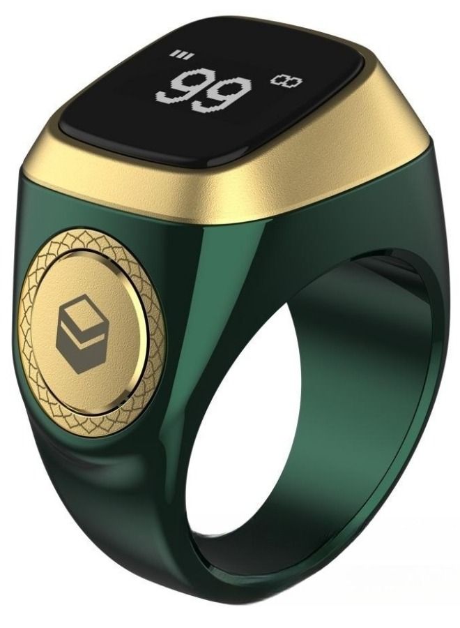 iQIBLA Zikr 1 Lite Smart Ring for Muslims Tally Tasbeeh Counter with Vibration Reminder 18mm  - Image 1