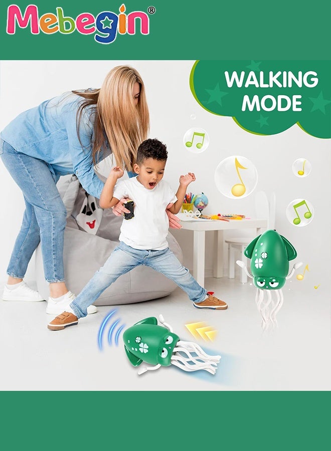 ميبيجين لعبة الأخطبوط الراقص الكهربائي السحري مع ضوء LED وموسيقى، أخطبوط راقص زاحف مرح مع صنارة صيد، لعبة الحبار الراقص مع المجسات الذكية، ألعاب وقت الاستلقاء على البطن للأطفال، ألعاب مونتيسوري خضراء للأطفال بعمر سنة واحدة، لعبة صيد قماشية 10 في 1 للأطفال الصغار مع أكواب قابلة للتكديس، لعبة للأطفال من عمر 12 إلى 18 شهرًا. هدية عيد ميلاد للأولاد، ألعاب أطفال بعمر سنة وسنتين، هدايا للأولاد والبنات. ألعاب مستلقية على البطن مُحسّنة، وسادة مستلقية على البطن ٤ في ١، داعمة لجلوس الأطفال حديثي الولادة من عمر ٠-٣ أشهر، عضاضة قابلة للفصل، خشخيشة، ألعاب حسية للأطفال من عمر ٠-٣ أشهر. - Image 5