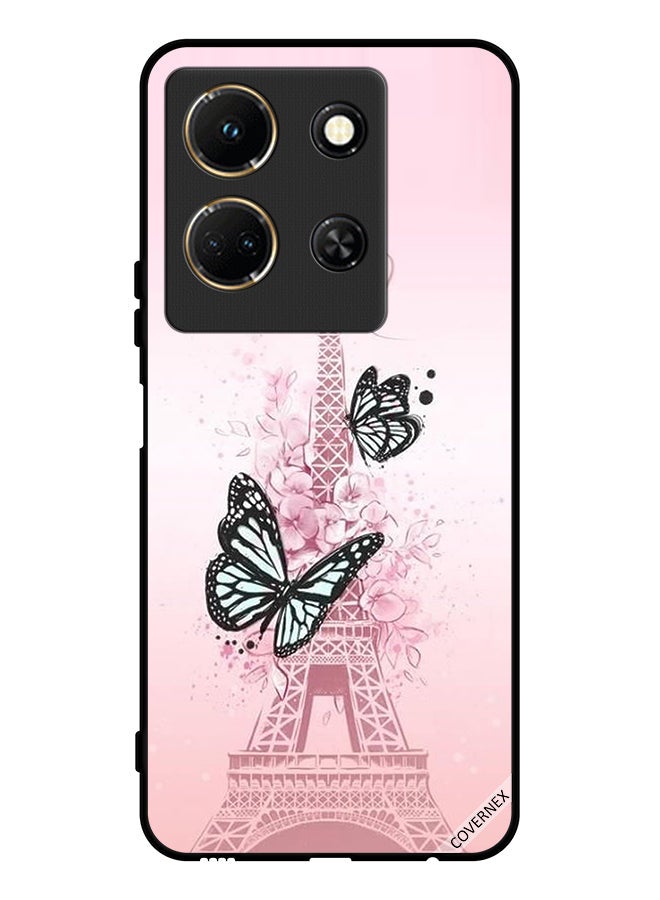 Covernex Protective Case Cover For Infinix Note 30 Butterflies On Eiffel Tower - Image 1