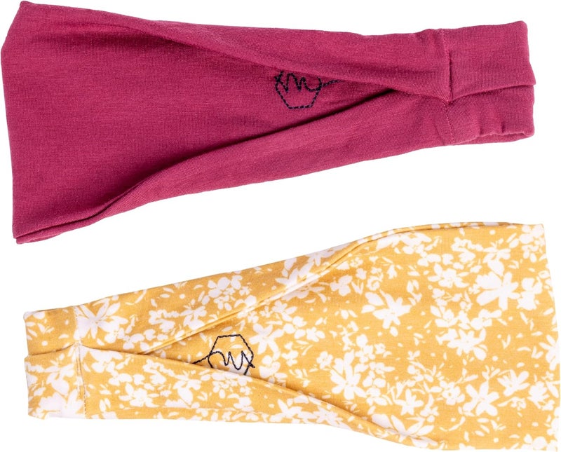 Maven Thread 4" Wide Workout Headbands for Women (2 Pack) – Non-Slip Sweatbands for Gym, Running & Yoga - Image 1
