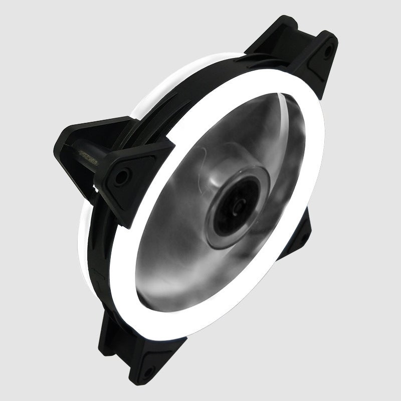 Desktop Host Computer Case Fan 12Cm Aurora Argb Solar Eclipse Led Color Change Double Aperture Silent Heat Dissipation - Image 4