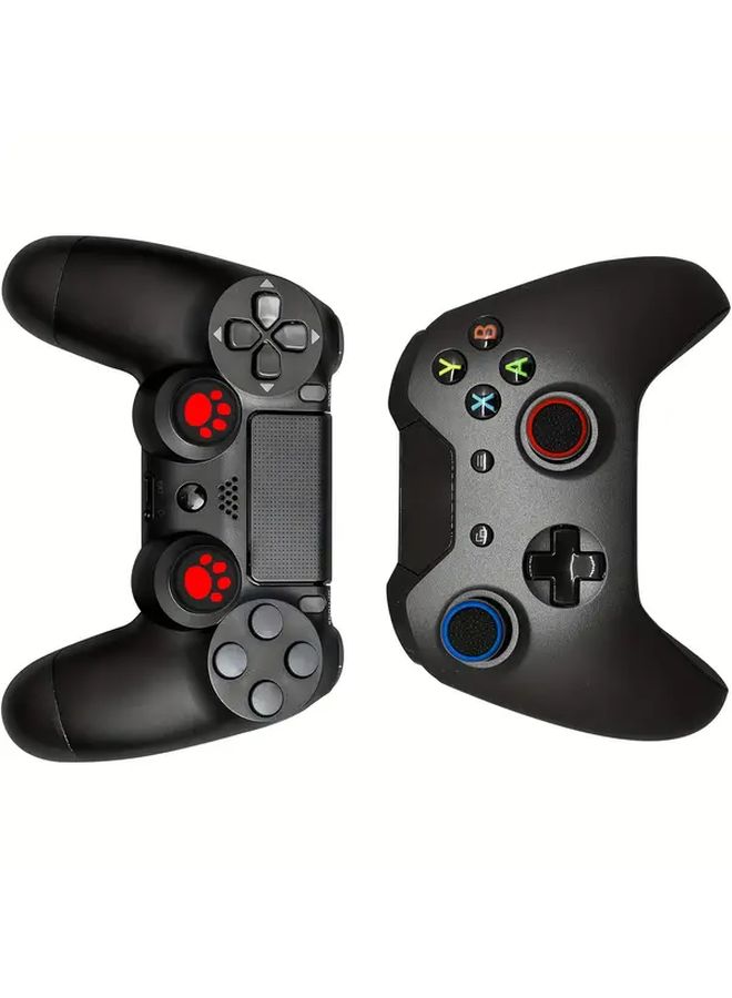 20pcs Silicone Thumb Grips For PS4 PS5 Controllers 5 Random Colors Non Slip Cat Paw Design - Image 4