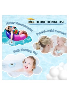 SYOSI Baby Bath Thermometer, Baby Bath Bathtub Thermometer for Infant, Safety Bath Tub Water Temperature Digital Thermometer, Floating Bathing Toy Gift, for Newborn with Flashing Temperature Warning  - Image 3