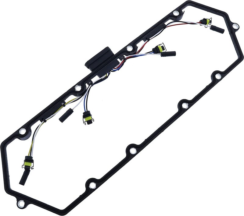 Michigan Motorsports Valve Cover Gasket with Injector Glow Plug Harness Fits 1997 to 2003 7.3L Diesel Ford Powerstroke - Image 2