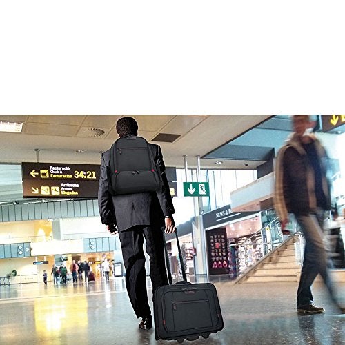 Mobile Edge Professional Rolling Laptop Case, Durable, Designed for Men, Women, Business, Travel, 17.3 Inch, Adjustable Laptop Section, Clothes Section, Telescoping Handle, Black, MEPRC1 - Image 4