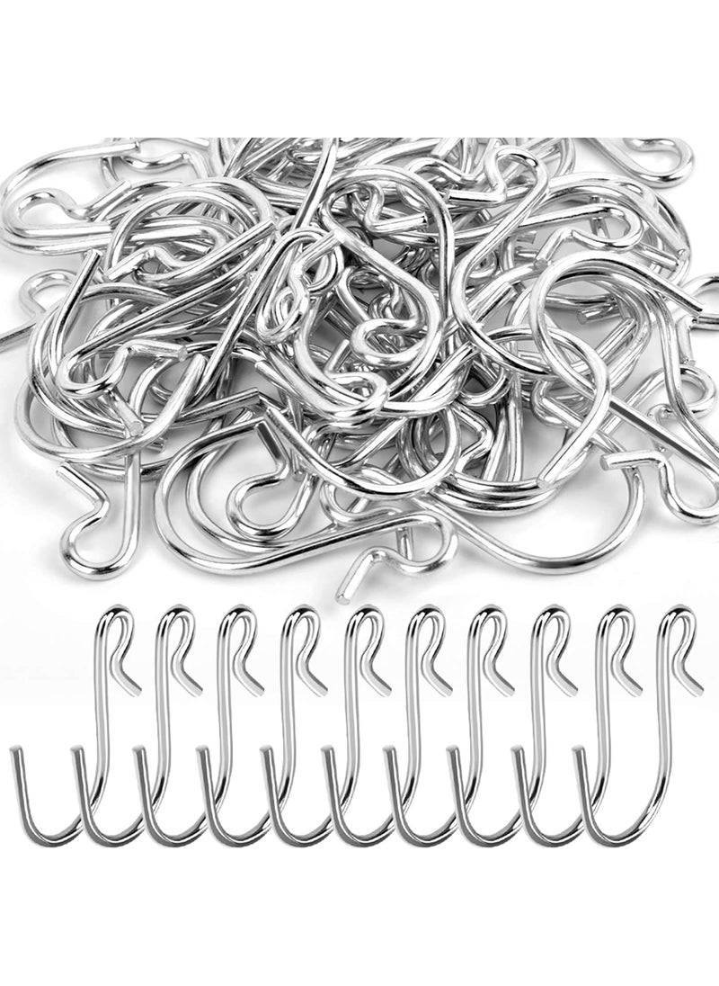 HNYYZL HNYYZL 40 Pack S Shaped Hooks Stainless Steel Metal Hangers Hanging Hooks for DIY Crafts Hanging Jewelry Key Chain Tags Fishing Lure Net Equipment  - Image 1