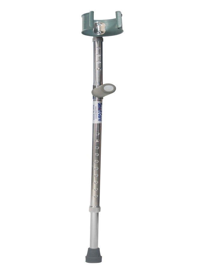 SMARTCARE Smart Care Forearm Crutches with Pivoting Closed-Cuff (1 Pair), Height Adjustable, Ergonomic Comfortable Wrist Handle, Heavy Duty for Standard and Tall Adults - (SC933L) - Image 3