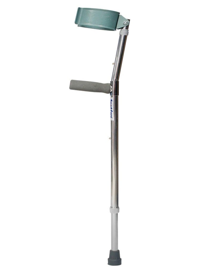 SMARTCARE Smart Care Forearm Crutches with Pivoting Closed-Cuff (1 Pair), Height Adjustable, Ergonomic Comfortable Wrist Handle, Heavy Duty for Standard and Tall Adults - (SC933L) - Image 2