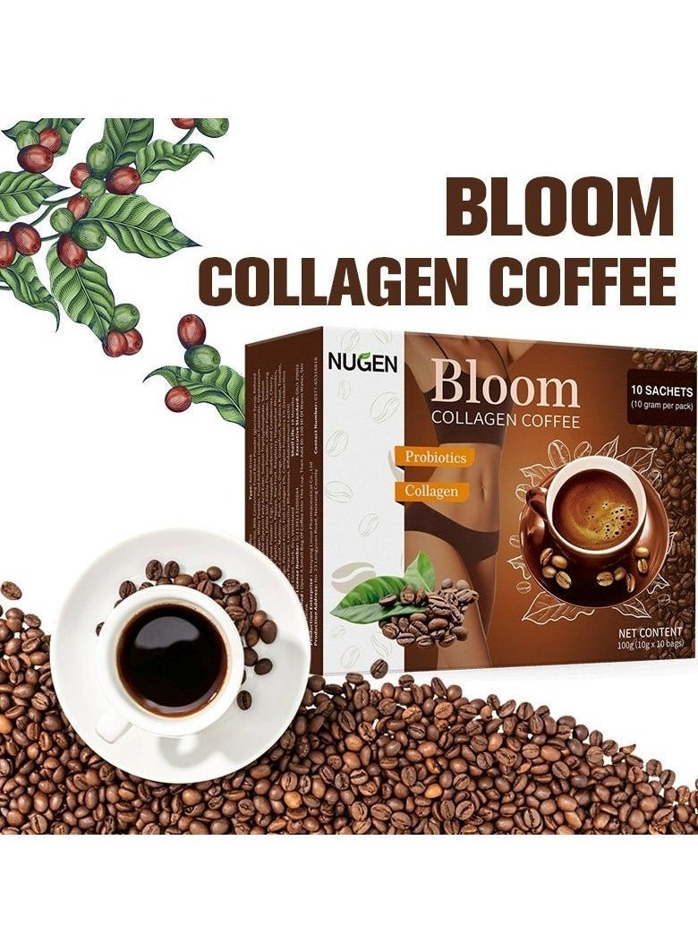 NUGEN 3 Pack Bloom Collagen Coffee – 100% Organic with Glutathione, Weight Loss & Skin Detox Coffee with Premium Collagen - Image 3