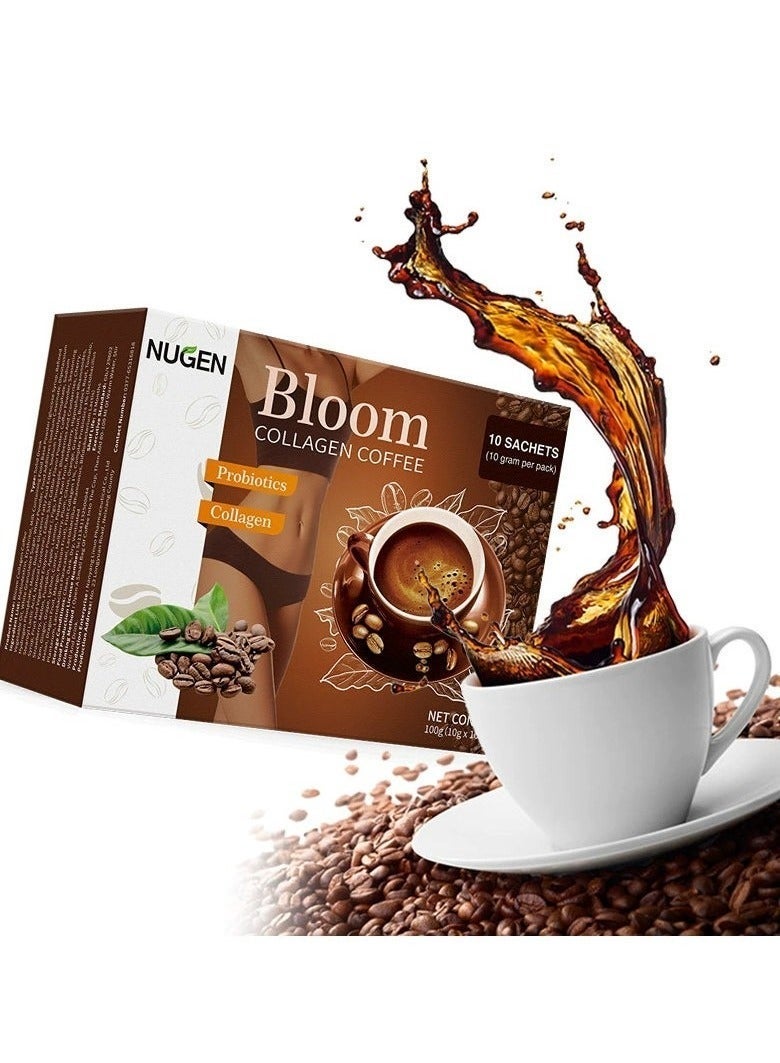 NUGEN 3 Pack Bloom Collagen Coffee – 100% Organic with Glutathione, Weight Loss & Skin Detox Coffee with Premium Collagen - Image 2