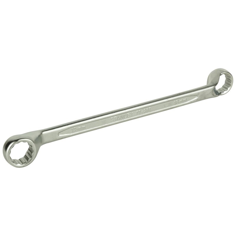 STANLEY 70387E Offset Ring End SpannersMatte Finish18x19mm - Image 2