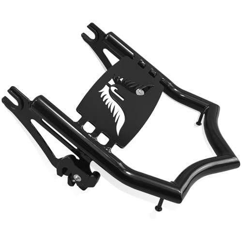 NOVALLA Detachable Stealth Luggage Rack Compatible for Harley Touring Street Glide Road King Electra Glide 2009-2025 Black - Image 3
